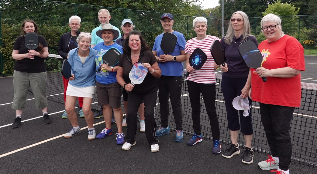 photo of pickleball players